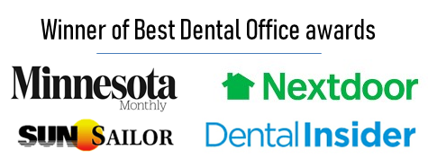 Winner of Best Dental Office awards from Minnesota Monthly, Nextdoor, Sun Sailor and Dental Insider